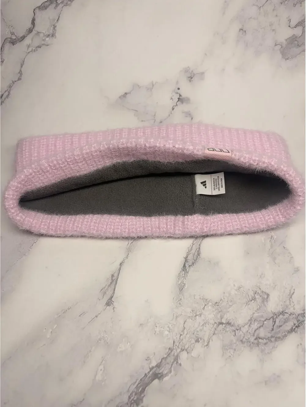 Adidas‎ Women’s Fuzzy Headband Pink Fleece Lined OSFW Winter Ear Warmer NWT